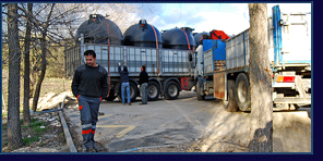 Transporte y preparacin del terreno para instalacin de fosa sptica